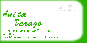 anita darago business card